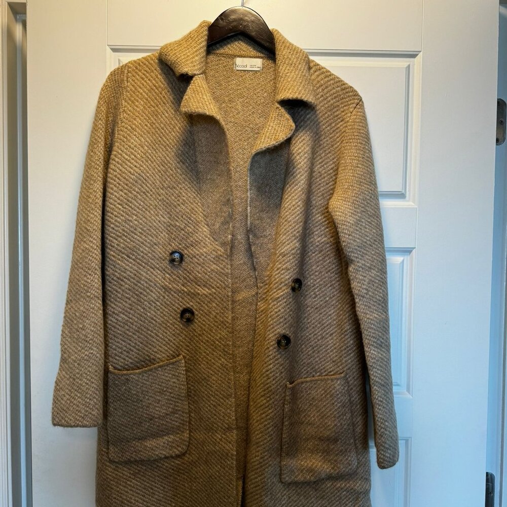 Becool Heathered Open Front Coatigan